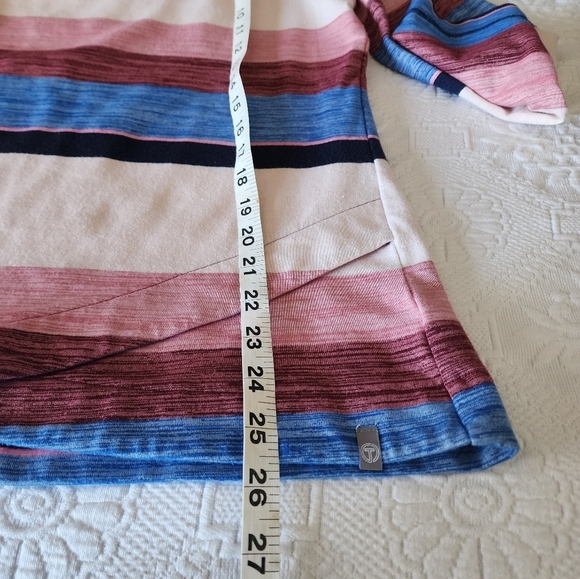 T by Talbots Mock Neck Collar Zipper Athletic Long Sleeve Women's Top Size L - Picture 2 of 6